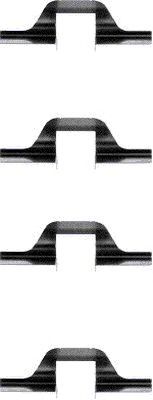 HELLA PAGID 8dz355202881 -  Комплектующие, колодки дискового тормоза